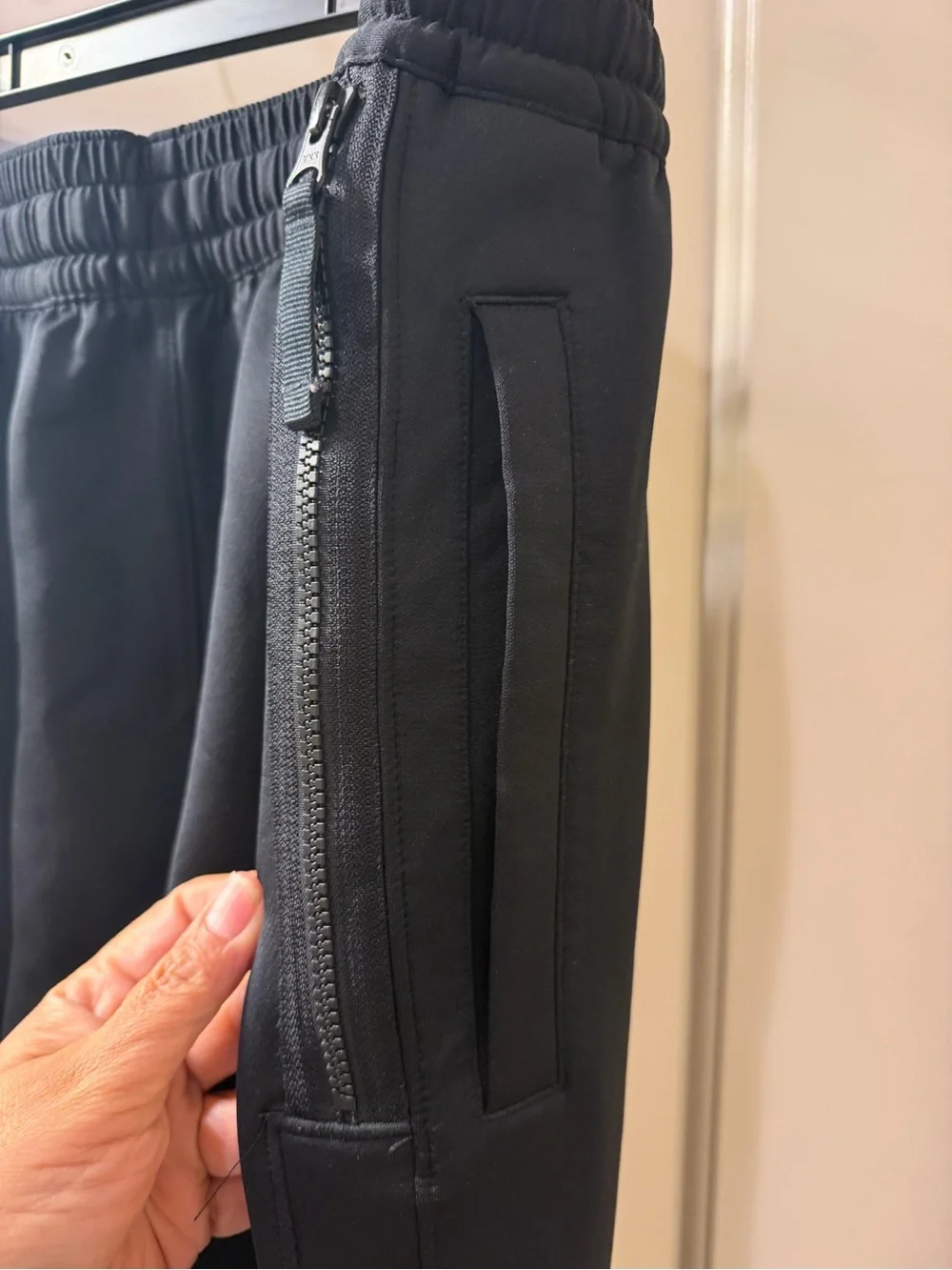 Nike Black Jogger Sweatpants with White Swoosh